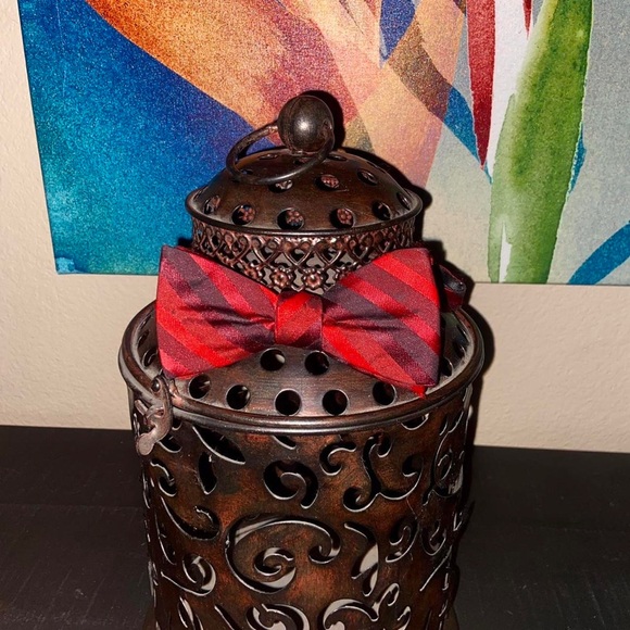 Men’s red black bow tie formal vintage Macys accessory going out street wear y2k - Picture 4 of 7